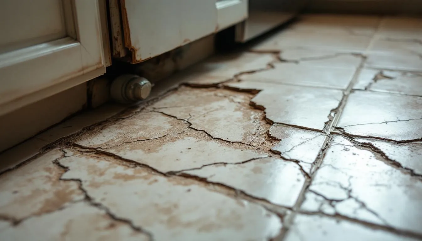 Cracked or Lifting Kitchen Floor Tile